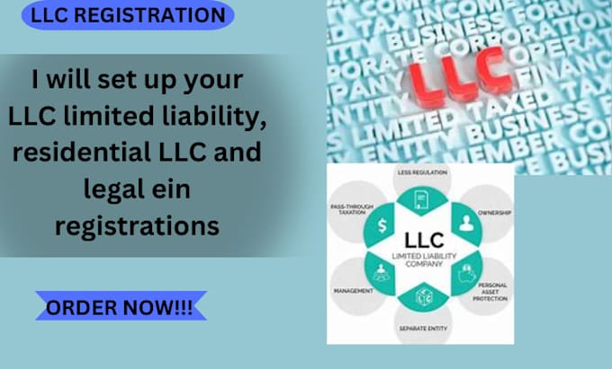 Gig Preview - Set up your llc limited liability, residential llc and legal ein registrations