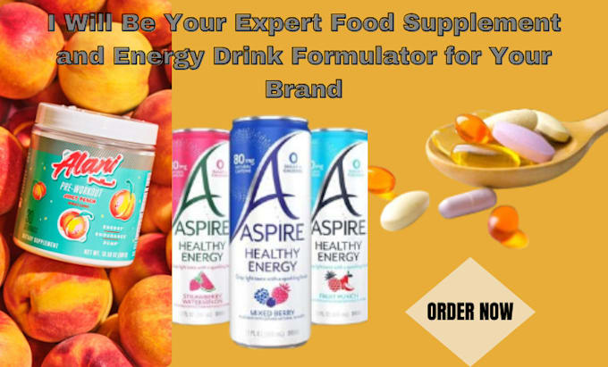 Gig Preview - Be your expert food supplement and energy drinks formulation specialist