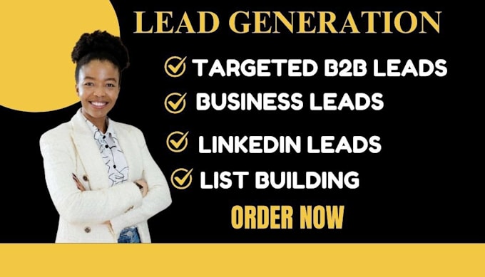 Gig Preview - Do linkedin lead generation b2b lead business lead and find email