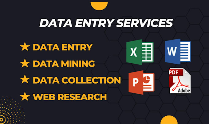 Gig Preview - Be your virtual assistant for data entry,data mining