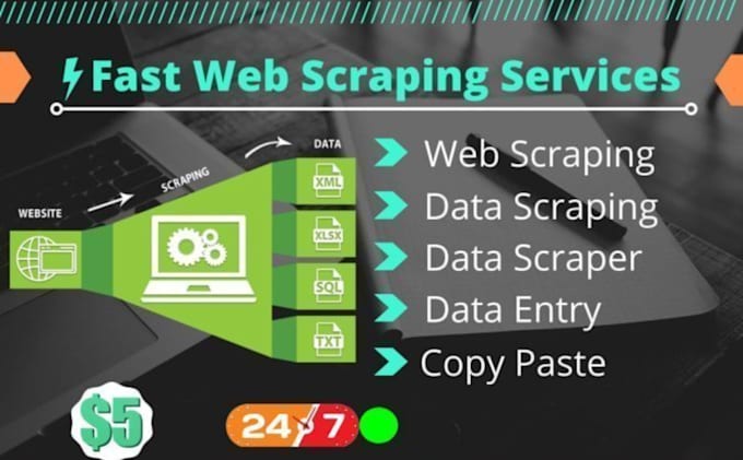 Gig Preview - Web scrapping, data mining, and data extraction from any website