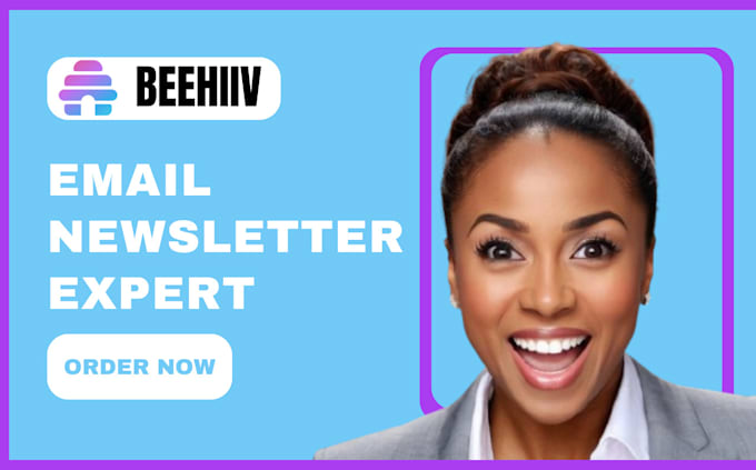 Gig Preview - Setup beehiiv account beehiiv newsletter template design beehive landing page