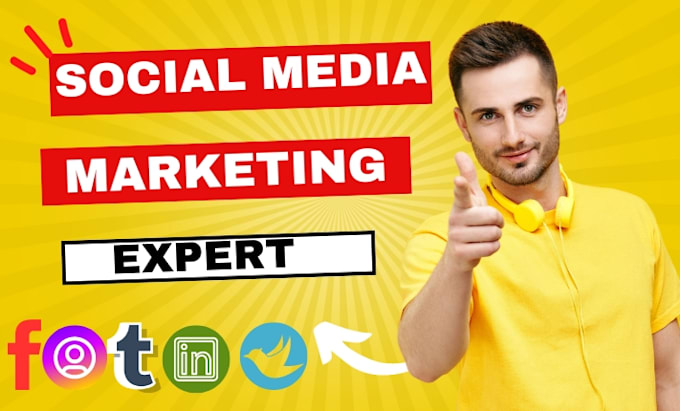 Gig Preview - Be a social media marketing manager and marketing expert