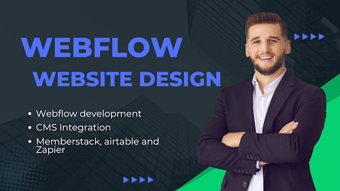 Gig Preview - Design or develop webflow website, webflow expert, figma to webflow