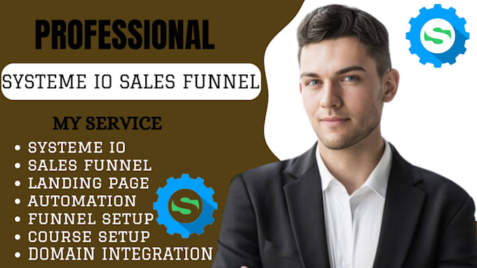 Gig Preview - Do systeme io sales funnel, landing page, systeme io funnel, landing page design