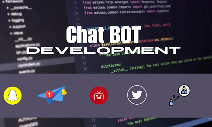 Gig Preview - Develop telegram chatbot snapchat bot reddit bot twitter bot for onlyfans