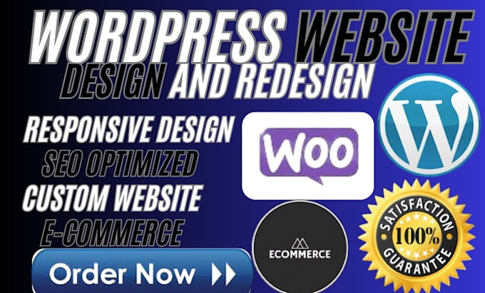 Gig Preview - Build a responsive wordpress website design and redesign website