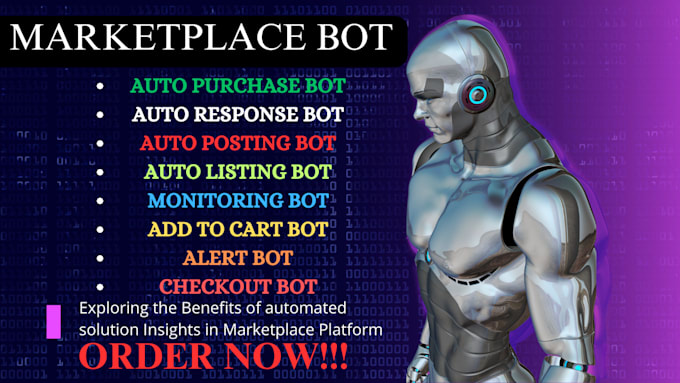 Gig Preview - Setup marketplace bot, alert bot, auto purchase bot, monitor bot for you