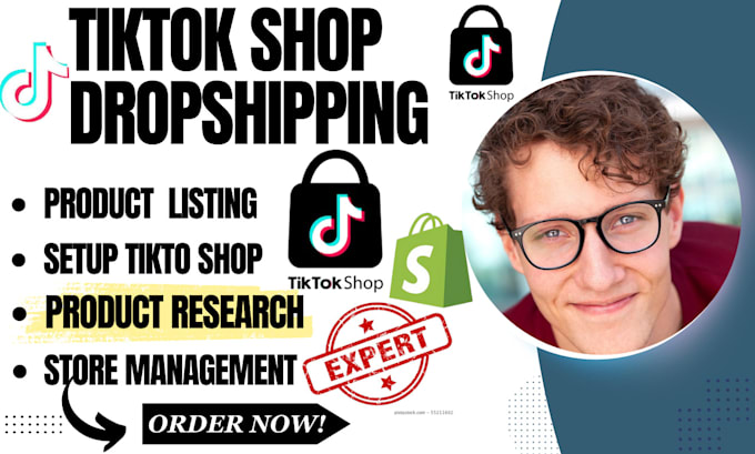 Gig Preview - Setup tiktok shop dropshipping, fix rejected tiktok shop, product listing