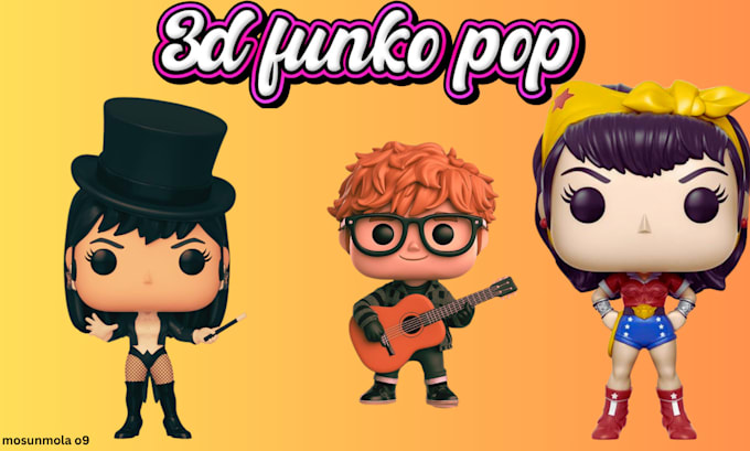 Bestseller - create 3d funko pop pop art miniature 3d bdj bobble head funko 3d doll