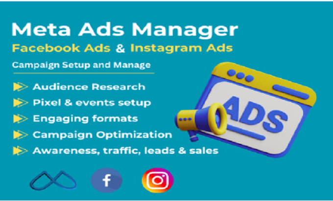 Gig Preview - Manage facebook instagram meta ads campaigns as your marketing expert