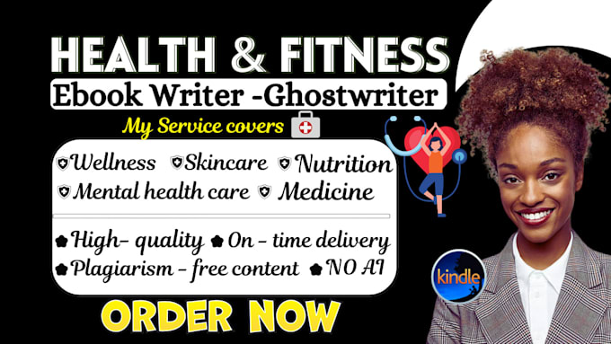 Gig Preview - Ghostwrite health and fitness ebook, workout plan, medical ebook, ebook writer