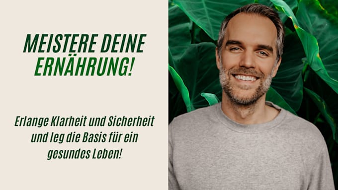 Gig Preview - Be your nutrition coach in german