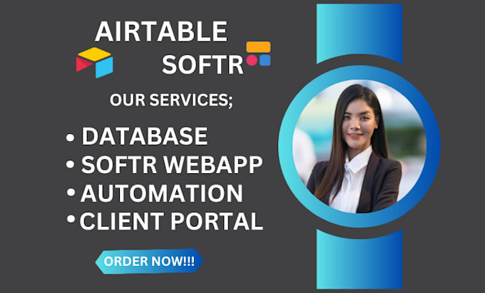 Gig Preview - Do airtable database with softr website design integration automation