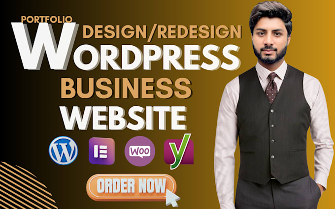 Gig Preview - Design a wordpress business portfolio website