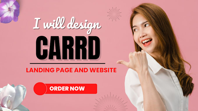 Gig Preview - Design a landing page or website with carrd