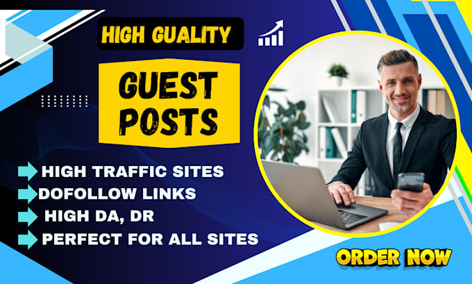 Gig Preview - 10 boost your SEO with high quality guest posts