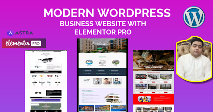 Gig Preview - Design premium wordpress website with astra or elementor pro