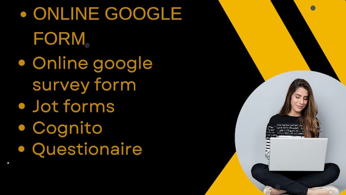 Gig Preview - Create online form jotform, google form, typeform cognito form, online survey