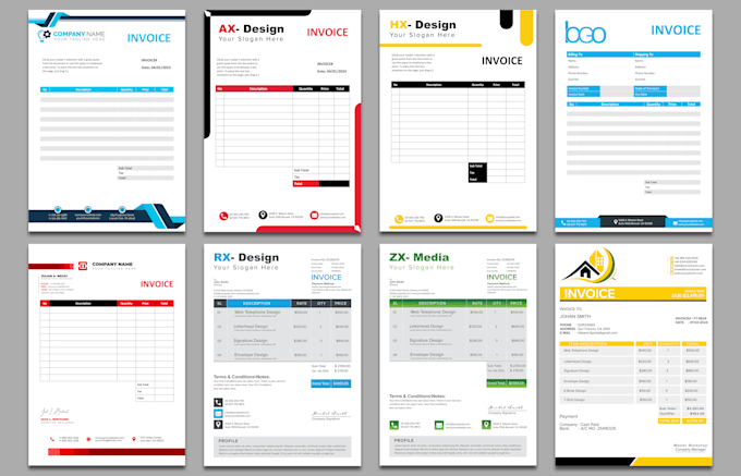 Gig Preview - Design professional letterhead and invoice in word format