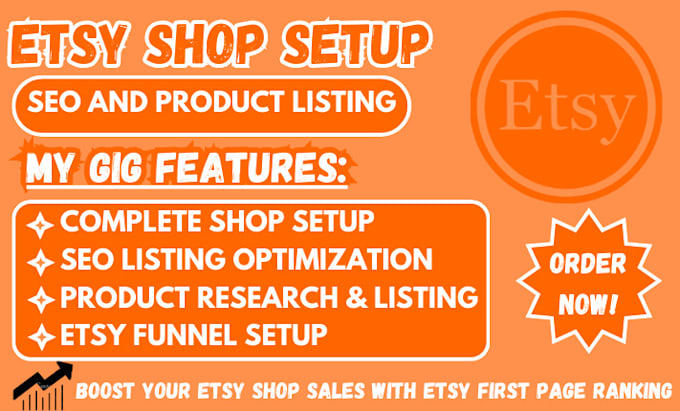 Gig Preview - Do etsy product listing etsy seo listing and etsy shop setup