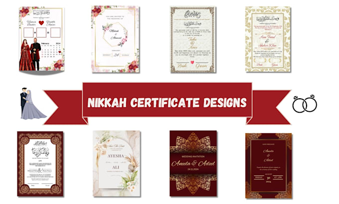 Bestseller - create marriage  invitation  and  nikkah card design