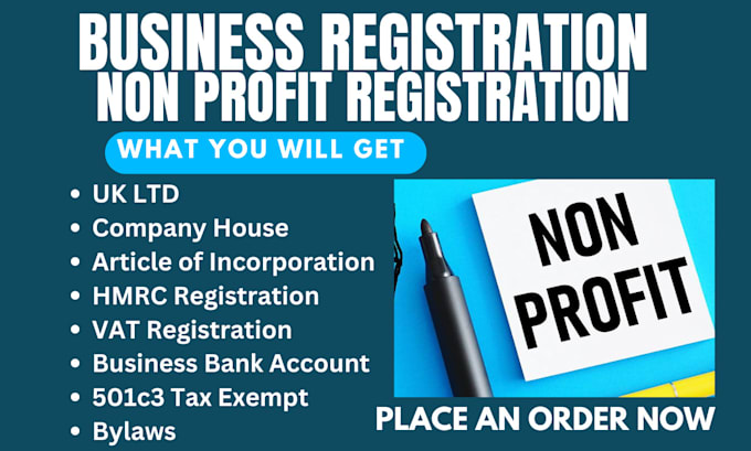 Gig Preview - Write articles of organization and incorporation business plan 501c3 bylaws ein