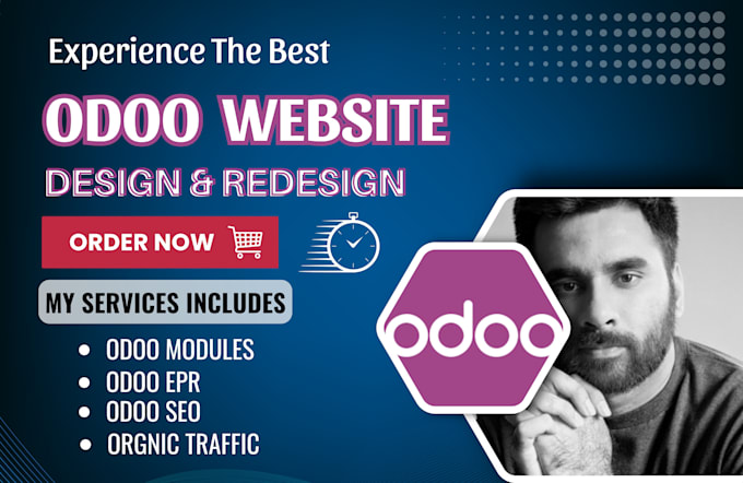 Gig Preview - Design odoo website, ecommerce website on odoo, odoo seo