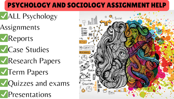 Gig Preview - Be your psychology, sociology tutor and editor