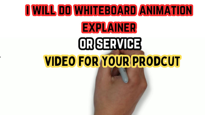 Gig Preview - Do whiteboard animation explainer video for your product or service