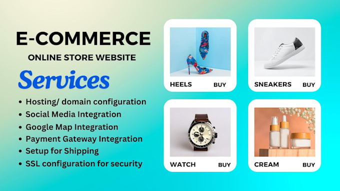 Gig Preview - Design and develop ecommerce online store website