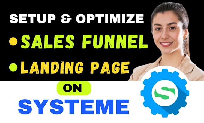 Gig Preview - Build high converting sales funnel on systeme, systeme io landing page