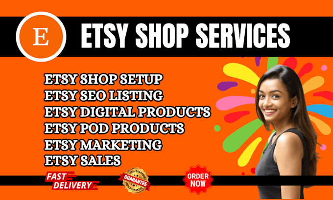 Gig Preview - Set up converting etsy shop with product SEO and promotion for sales