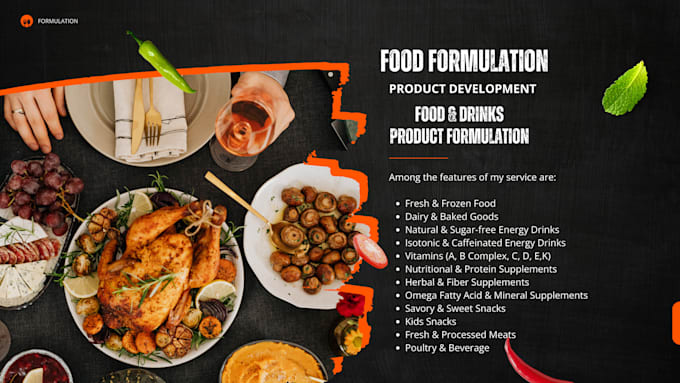 Gig Preview - Be your expert food formulation specialist, recipe and product development