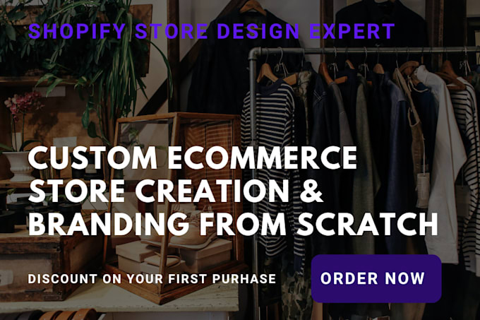 Gig Preview - Shopify store design expert, shopify store creation and branding from scratch