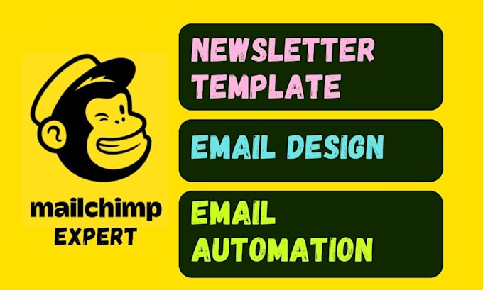 Gig Preview - Design mailchimp email template, mailchimp newsletter template, email automation