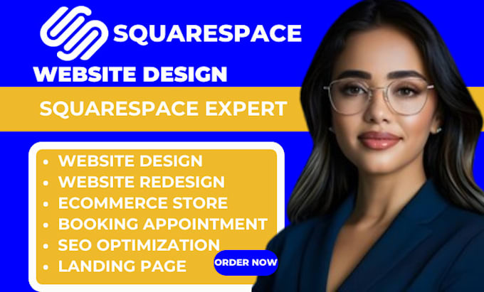 Gig Preview - Squarespace website design, redesign squarespace website, online store, redesign