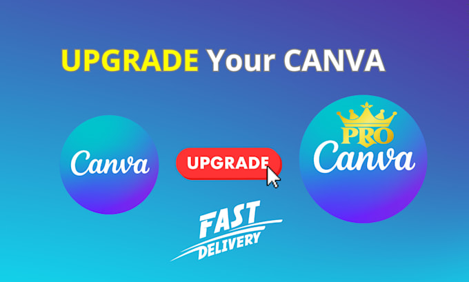 Gig Preview - Upgrade your canva account to pro