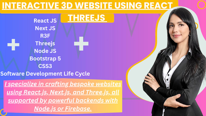 Gig Preview - Interactive 3d webflow website using react threejs webgl gsap 3d configurator