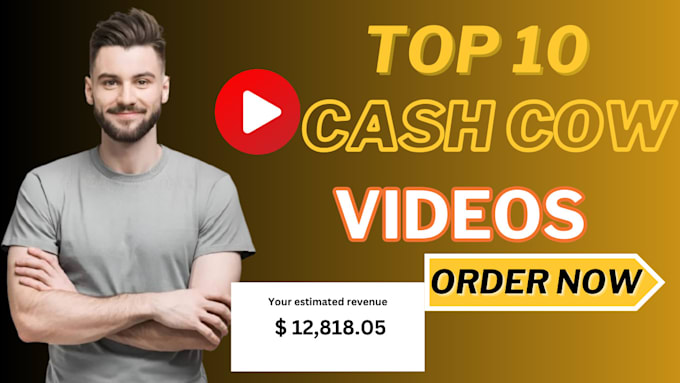 Gig Preview - Create engaging top 10 faceless videos, youtube automation cash cow channel cash