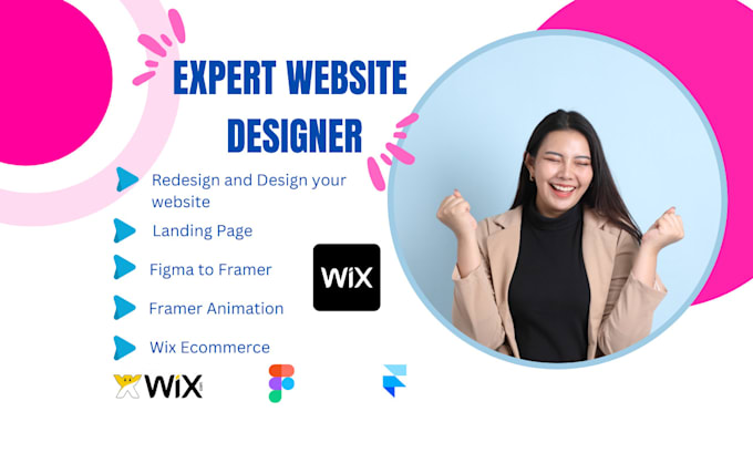 Gig Preview - Design wix website redesign wix website framer website design framer redesign