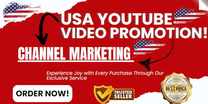 Gig Preview - Do USA youtube video promotion, yt channel promotion