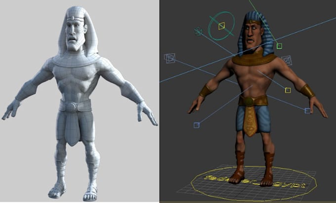 Gig Preview - Do 3d custom cartoon character modeling, stylized, game ready, low poly design