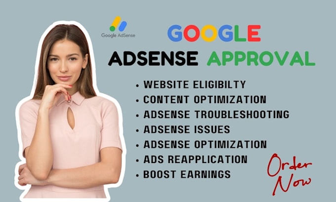 Gig Preview - Do google adsense approval fix rejected adsense fix  goog1e policy violation