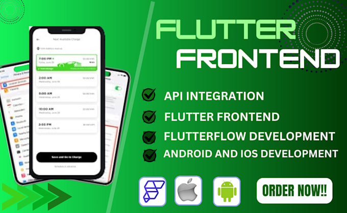 Gig Preview - Build app ui flutter front end ui for android ios flutter firebase xd to flutter