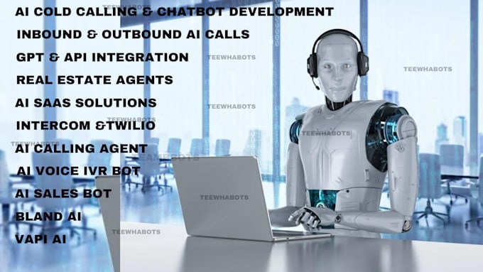 Gig Preview - Develop ai chatbot, voice ai bot,IVR, cold calling agent, ai saas sales bot, CRM