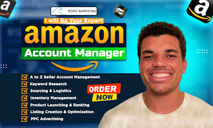 Gig Preview - Manage your amazon seller central account