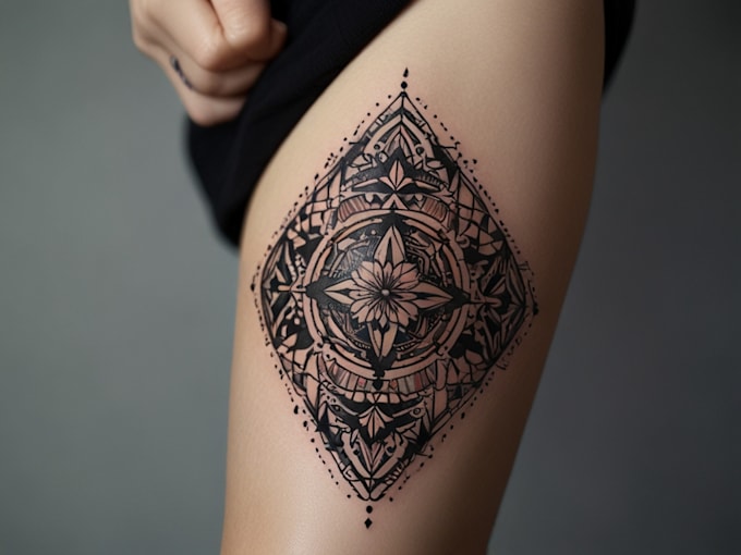 Gig Preview - Create unique custom geometric tattoo design