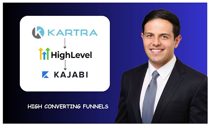 Gig Preview - Design high converting kartra kajabi systeme io go high level landing page