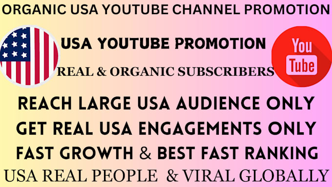 Gig Preview - Do best USA youtube channel promotion shoutout using google advertising campaign